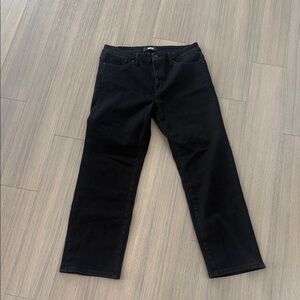 Elegant Black Women's Straight Leg Jeans